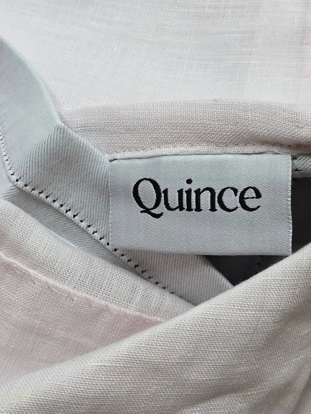 NWT QUINCE Set 2 48x84 European Linen True Blackout Curtains Vintage Blush 9081